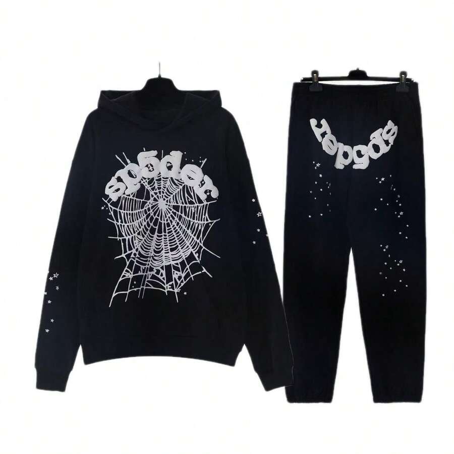 Autumn/Winter Outfits, Street Style Casual Hip-Hop Outfits, And Stylish Hooded Outfits - 黑色 - 查看 1