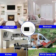 Sylzy - Detector de monoxido de carbono detector de alarma con bateria y monitor de Co detector con pantalla digital LCD y advertencia de sonido para el hogar la oficina la escuela el sotano - como en la foto - Ver 6