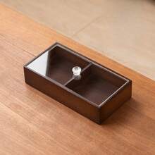 Multi-Layer Wooden Snack Storage Box With Transparent Lid - Compartmentalized Container For Nuts, Candies And Dry Foods. Fashionable And Durable Wooden Material: Organize Snacks, Keep Them Fresh. Stackable/Detachable: Ideal For Home, Parties And Kitchen Use. Easy To Clean: Great For Daily Use, Parties And Decorative Storage! - Maroon - View 11