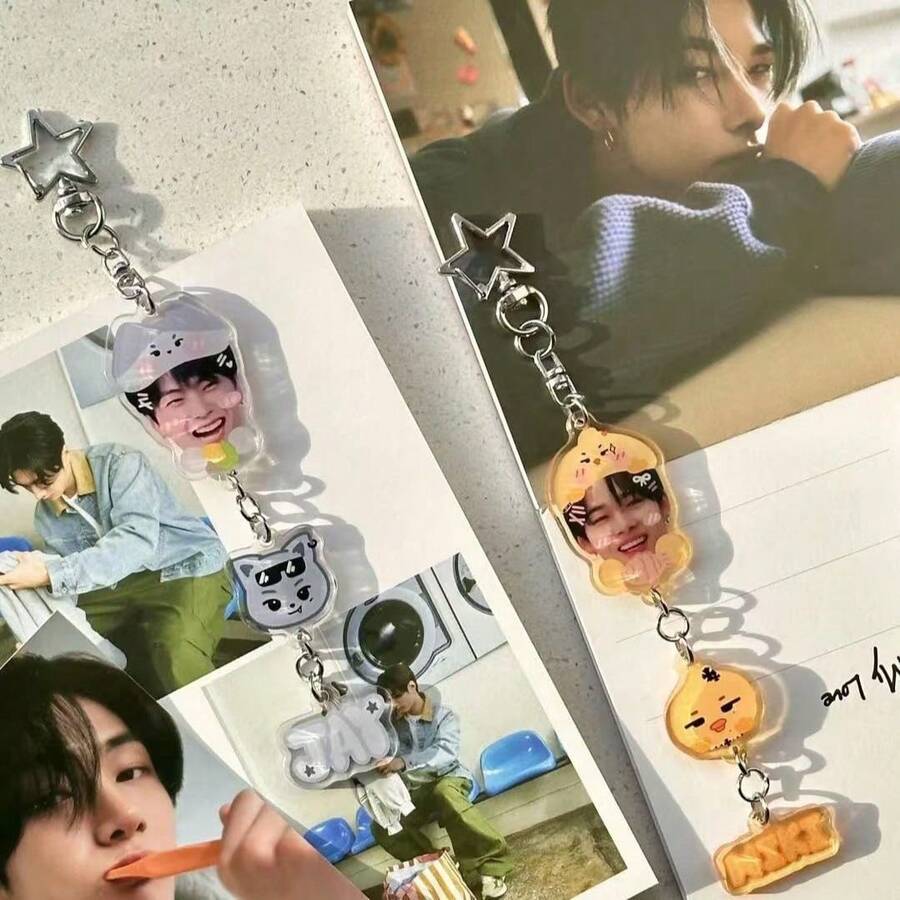 EN/HYPEN Keychain, JAY, NIKI Peripheral Bag Charm, Backpack Pendant, Keychain, Fan Collectible Items, Birthday Gift, Holiday Gift - Multicolor - View 1