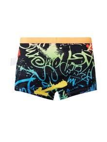 4pcs/Pack Tween Boy Boxer Briefs, Colorful Striped & Car Graphic Comfortable Growing Underwear Set - Multicolor - View 6