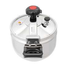 7l/7.4 Qt Silver Stainless Steel Pressure Cooker, Multi-Function Cooking Pot, Family Large Capacity Pressure Cooker, Easy Clean Home Kitchen Appliance For Open Flame Induction Cooktops - Silver - View 11