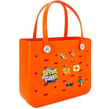 CSjihua 2026 New Large-Capacity EVA Beach Bag With Rubber Handle And Fixed Shoulder Strap. Convenient To Store, Easy To Clean, Sturdy And Durable. Suitable For Shopping, Travel, Parties And Outdoor Activities | Ideal For Beach Vacations And Family New Year's Gifts. - 彩色 - 查看 17