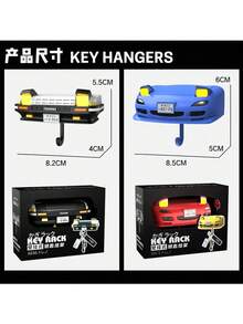 Car Model Key Holder Rack, Wall Mounted Key Organizer Rack, Creative Key Hook Decor - Party Gift - Multicolor - View 7