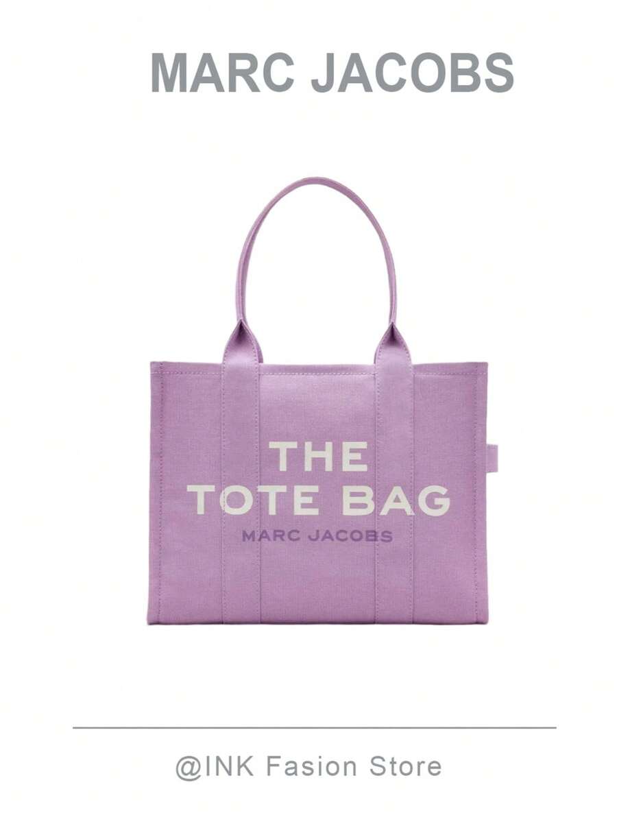 Marc Jacobs The Canvas Large Tote Bag Women  Bags It Features Cotton Canvas,2026 Valentine's Day Gifts,Gift For Her M0016156 - 510 深梅子色 - 查看 1