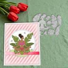 Creative Yoga Dies, DIY Scrapbooking Album And Embossing Stencil, Greeting Card Making Tool, Card Paper Cutting Crafts ,Gift Card Making Template Die Cuts. - Silver - View 2