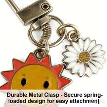 Simple Sun Design Keychain - Everyday Accessory Pendant - Multicolor - View 5