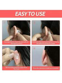 EELHOE 12pcs Waterproof Ear Shaping Clips, Portable And Easy To Use, Essential For Summer, Ear Support Stickers To Correct Small Ears, Waterproof Ear Shaping Stickers - Multicolor - View 6