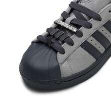 Adidas Women's Superstar II W Comfortable Lightweight Casual Sneakers IH1629 - Light Gray/Dark Gray - View 7