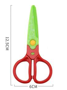 ‌1 Piece Of Plastic Lace Scissors Cute Color Matching Student Manual Paper Cuttings Tool Detachable Design Easy To Replace The Blade Lace Scissors - Multicolor - View 7