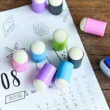 10pcs Finger Sponge Stamps With Soft Sponge Heads, Suitable For Ink, Chalk, Paint Smudging, Stencils And Detailing, Perfect For Painting, Card Making, Drawing And Crafts, Ideal Gift For Baby Shower, Postpartum And Children's Birthday, Art Tool - Multicolor - View 4