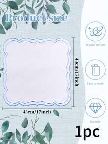 1/2/4/6/12pcs Wavy Embroidered Napkins, Solid Color Square Placemats, Fresh Minimalist Style, Suitable For Kitchen, Dining Table, Parties, Weddings, Offices, Coffee Tables, Home Decor, All Seasons - Multicolor - View 28