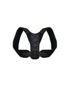 1pc Adjustable Back Support, Posture Corrector Suitable For Men And Women, Provides Support For Mid-Back, Upper Back, Neck, Shoulders, Clavicle - Posture Training Brace For Sports