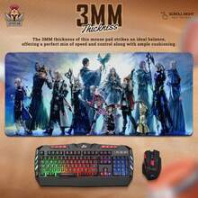 XIV Desk Mat – Scions Of The Seventh Dawn Illustration, FFXIV Art Mouse Pad, Warrior Of Light Gift, Gamer Decor - A - Xem 2
