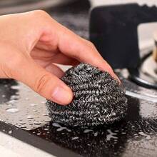 12 Pcs Stainless Steel Scrubber, Steel Wool Scrubber, Scouring Pads, Metal Kitchen Scrubbers Dishes, Metal Sponge, Steel Wool Scrubber Cleaning Dishes Pots Kitchen Sinks Pans Ovens - Bạc - Xem 7