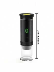 Cafetera espresso portátil con puerto Tipo-C, autocalentable, para preparar bebidas calientes y frías, compatible con café molido y cápsulas, adecuado para autocaravanas, senderismo y uso en la oficina, de vuelta a clases - Multicolor - Ver 4