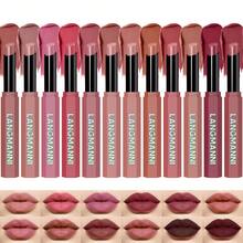 12 Colors Velvet Matte Lipstick, Nude Matte Soft Dark Color Lipstick, High Pigment Long Lasting Waterproof Lipstick, Makeup Gift For Women & Girls - 12 Colors - View 2