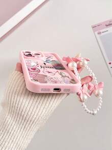 十字蝴蝶图案粉色加厚精密孔极简防摔加厚手机保护壳，兼容 17/17 Pro Max、16/16 Pro/16 Pro Max、16 Plus、15 XR/7/8、15 Pro Max、12 Pro Max、13 Pro Max、14 Pro Max、13、14、11、12P、14P、11P。 - 彩色 - 查看 7