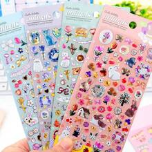 1 pieza Lindo adhesivo de cristal DIY Animales Gato Conejo Bosque Pegatina 3D, Adecuado para Scrapbooking Manualidades DIY Regalos - Multicolor - Ver 3
