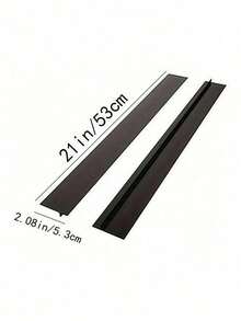 2 Pieces Of Black Kitchen Anti-Stain Sealing Strips, Silicone High-Temperature Resistant Kitchen Gap Sealing Strips, Oil-Resistant And Stain-Resistant Gas Stove Gap Soft Sealing Strips, Countertop Gap Sealing Strips, Kitchen Small Tool Joint Tool Accessories (Cuttable) - Multicolor - View 6