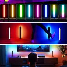 Modern USB Powered RGB LED Mood Light Strip With Remote Control - Remote Control Desk And Bedside Lamp For TV, Computer And Bedroom Nighttime Ambiance, Infrared Sensor Lamp, Bedroom Lighting | Modern RGB Lamp | Plastic Lampshade, Bedroom Table Lamp - One Size - View 4