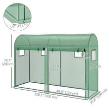 Mini Walk-In Greenhouse  Shipping (Prohibited By -) - As Pic - View 8