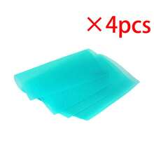 4pcs Waterproof Refrigerator Mats, Rectangular Anti-Moisture Pads, Washable, Daisy & Lemon Pattern (Green), Suitable For School, Office, Home, Travel - Multicolor - View 13