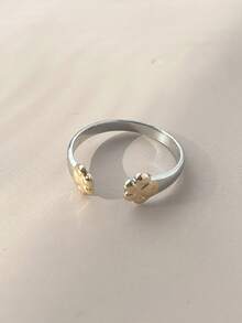 时尚新款可爱猫狗爪开口戒指，简约优雅的设计适合日常、通勤、度假、派对 - 彩色 - 查看 6