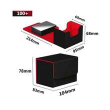 100+ Trading Card Deck Box Game MTG Trading Card Holder PU Deck Box Deck Storage Box - Multicolor - View 4
