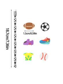 12/24件套足球主题派对礼品，趣味足球造型铅笔和橡皮套装，适用于足球主题派对、奖励、生日派对、办公用品、派对礼品袋填充物 - 彩色 - 查看 7