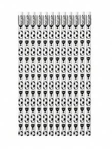 12/24件套足球主题派对礼品，趣味足球造型铅笔和橡皮套装，适用于足球主题派对、奖励、生日派对、办公用品、派对礼品袋填充物 - 彩色 - 查看 6