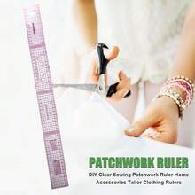 Plastic Sewing Tailor 54 Cm Shared Double Side Metric Straight Ruler Transparent Yardstick Patchwork Cloth Cutting Rulers - Multicolor - View 10