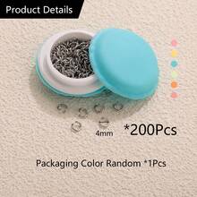 Exquisite Packaging 100/200pcs 304 Stainless Steel 18K Gold-Plated 3/4/5mm Jump Ring Connectors DIY Charm Jewellery Necklace, Bracelet & Earring Making Accessories Women's Stainless Steel Jewellery Handmade Components - Open Ring - View 12