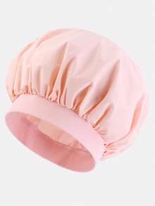 1件装印花毛巾布吹风帽，二合一护发帽，防水浴帽，美容护发帽，波西米亚风涤纶浴帽，适合春、秋、冬三季日常使用，也可作睡眠帽 - 彩色 - 查看 7