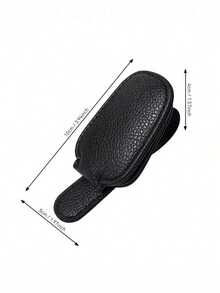 1Pc Universal Car Sunglasses Clip Multifunction Leather Visor Holder Vehicle Eyewear Storage Box Essential Driving Accessory Great Gift For Mother Father Teacher Boyfriend Girlfriend Suitable Vacation Camping Trip - 彩色 - 查看 8