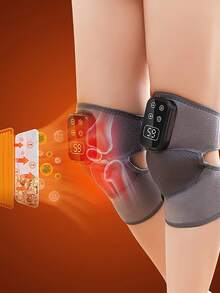 Wireless Heated Knee Massager, Knee Pain Relief Therapy, Self-Heating Knee Brace For Arthritis And Old Cold Legs, Electric Heated Knee Massager With LCD Temperature Control, Knee Heating Therapy Massager - Multicolor - View 7