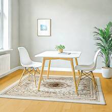 1pc Geometric Pattern Series Rug, Modern Minimalist Floral & Plant Design Carpet - Multicolor - View 10
