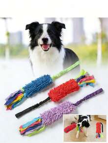 Tear-Resistant Dog Toys - Squeaky Tug Of War Toy, Plush Chew Toy, Tear-Resistant Dog Training Rope Toy, Plush Chew Toy, Chew-Resistant, Dog Toys, Suitable For Large Dogs, Can Be Used For Training And Play - Multicolor - View 7