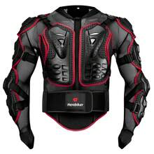 1pc Orange & Black Motorcycle Protective Gear, Chest, Back & Elbow Guards, Motocross Racing Safety Jacket, Unisex, Motorcycle Accessories