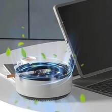 Intelligent Ashtray Without Smoke, Quickly The Scent And Stench Of Passive Smoking | Ideal For Home And Workplace | For Home Additions, Gifts For Holidays, Birthday Presents, Gifts For Friends, Excellent Holiday Present For Family - White - View 2