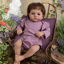 18 Inch NPK Reborn Baby Doll Lily, Newborn Size, 3D Skin, Handmade Details, Visible Veins - Rusty Rose - View 8