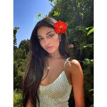 4pcs Hawaii Flower Hair Clips, Suitable For Women, 4 Pieces Artificial Flower Hair Clips, Hibiscus And Lotus Flower Hair Clips, Suitable For Beach Party, Tropical Flower Hair Accessories For Summer, Great Gift For Girls ,Flat Claw Clip, Hair Slide, Hair Claws, School Stuff - 多色-3 - 查看 6