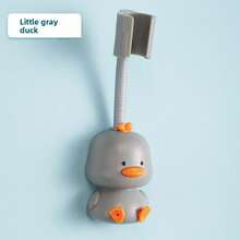 1pc Adhesive Bathroom Handheld Shower Head Holder, Adjustable Angle For Convenient Use, Fits Any Shower Setup! Bathroom Shower Wall Mount Bracket, 360 Degree Adjustable Duck Shower Rack, No Drilling Required - Multicolor - View 12