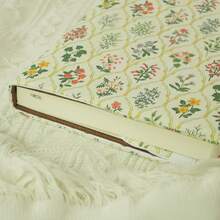 1 pieza Funda protectora de tela suave para cuaderno A5/A6 con patrón floral pequeño, funda de libro ajustable - Una pieza - Ver 7