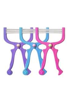 Face Scraper For Facial Hair Removal, Spring Hair Removal Device, Body Hair Trimmer, Face, Arm, Leg Hair Removal, Stainless Steel Makeup Tool Body Hair Removal Tool Lip Facial Hair Removal Device Spring Face Twisting Device Hair Removal Tool - Multicolor - View 6