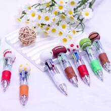 11pcs Ball-Themed 4-Color Ballpoint Pens, Multi-Color Sports Ball-Themed Ballpoint Pens 4-In-1, Football, Basketball, Rugby, Tennis And Other Sports-Themed Ballpoint Pens, 0.5mm Ballpoint Pens Suitable For Office Sports Enthusiasts, Theme Party Gifts, Novel Valentine's Day Gifts, Birthday Gifts, Easter Gifts,  Gifts Includes Gift Bag And Card - 球類隨機 - 查看 4