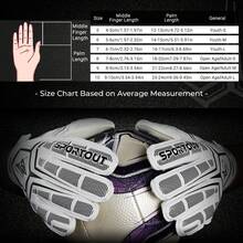 4mm Latex Goalkeeper Gloves With Finger Protection, Breathable Football Goalkeeper Gloves - Black and White - View 2