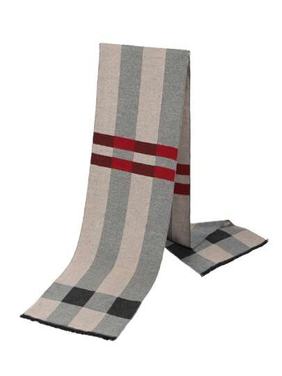 1条男女通用围巾，优雅百搭，适合情侣，也适合冬季、秋冬季、商务场合、派对等，带保暖内衬。