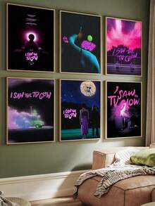 1 tấm áp phích phim huỳnh quang không khung, áp phích phim kinh điển, vật sưu tầm dành cho người yêu phim, thích hợp trang trí phòng khách, phòng ngủ, phòng tắm, văn phòng và các không gian nhà khác. - Nhiều màu - Xem 4