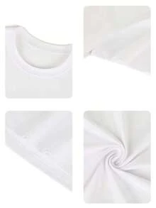 Life Good T-Shirts, Wildflower Shirt For Women, Summer Shirt, Inspirational Shirt, Flower Shirts, Positive Vibes Shirts, Motivational Tee Round Neck Women T Shirt 100% Cotton - 白色 - 查看 3